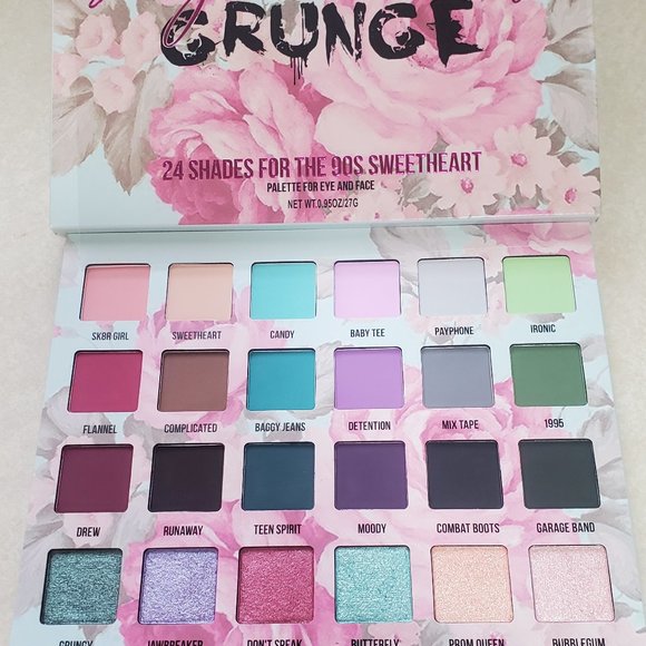 Indie Brand BLEND BUNNY COSMETICS Sugar and Grunge eyeshadow palette - Picture 1 of 8